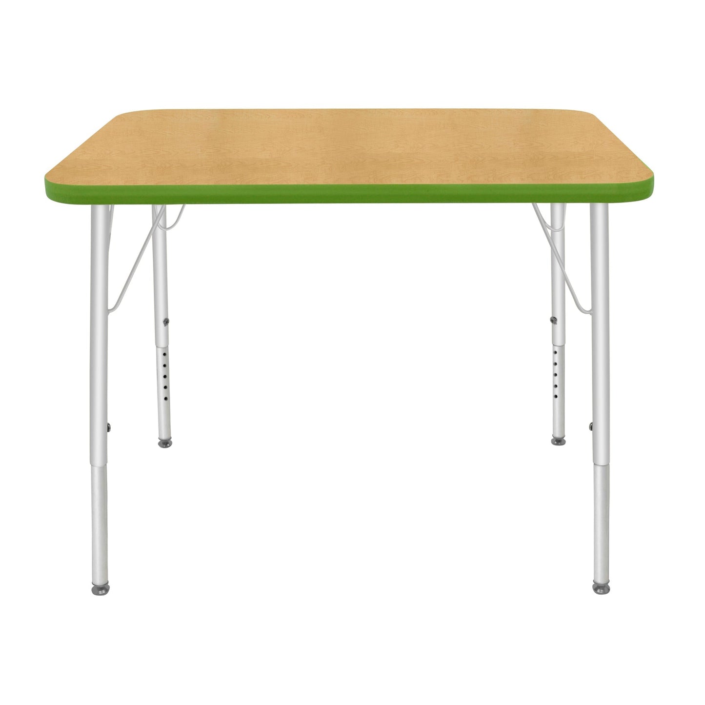Mahar Creative Colors Small Rectangle Activity Table Preschool Height Adjustable Legs 48"W x 24"D x 17" - 25"H (MHR - 2448LO) - SchoolOutlet