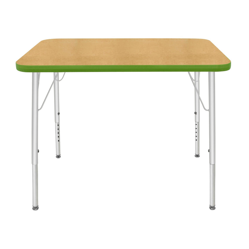 Mahar Creative Colors Small Rectangle Activity Table Preschool Height Adjustable Legs 48"W x 24"D x 17" - 25"H (MHR - 2448LO) - SchoolOutlet