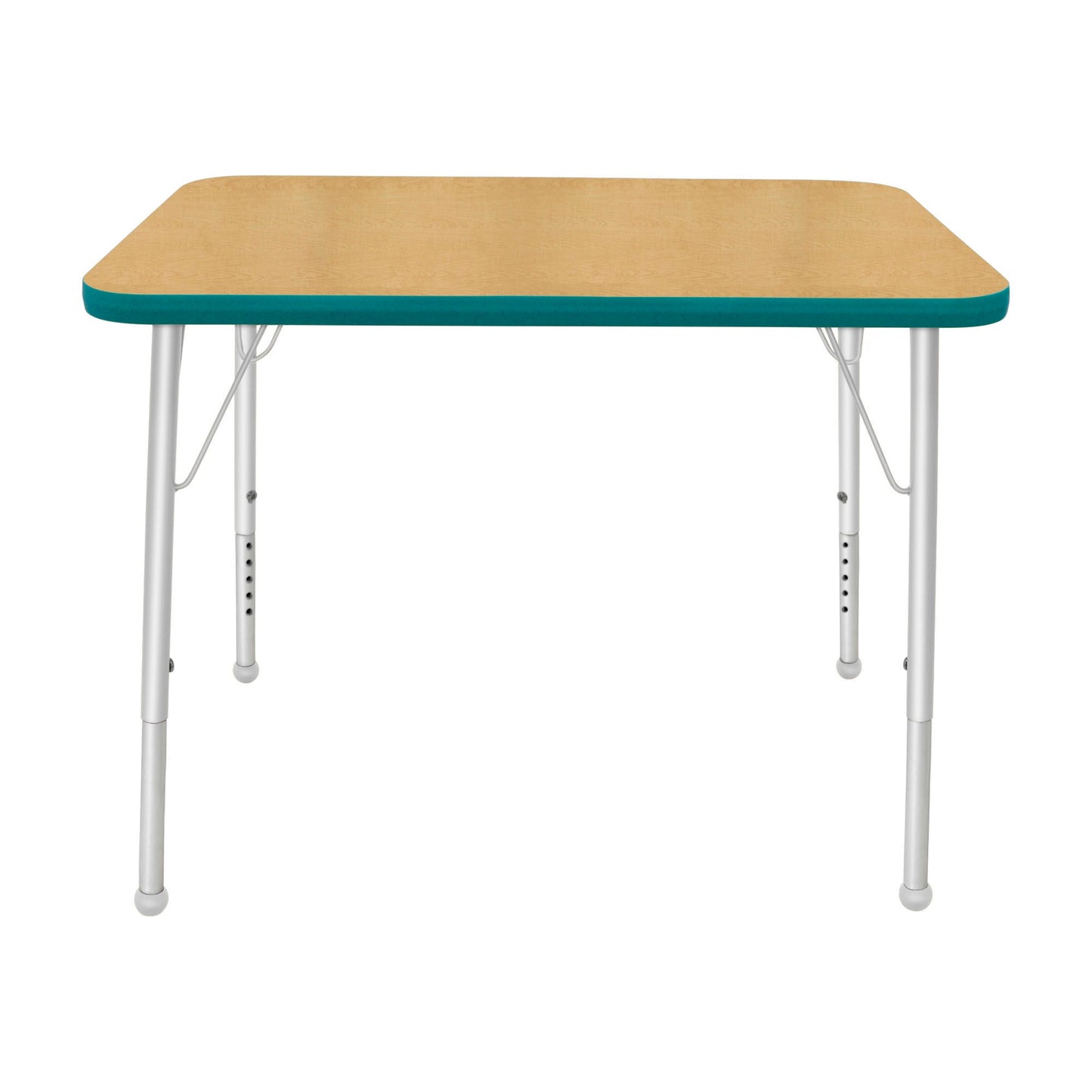 Mahar Creative Colors Small Rectangle Activity Table Preschool Height Adjustable Legs 48"W x 24"D x 17" - 25"H (MHR - 2448LO) - SchoolOutlet