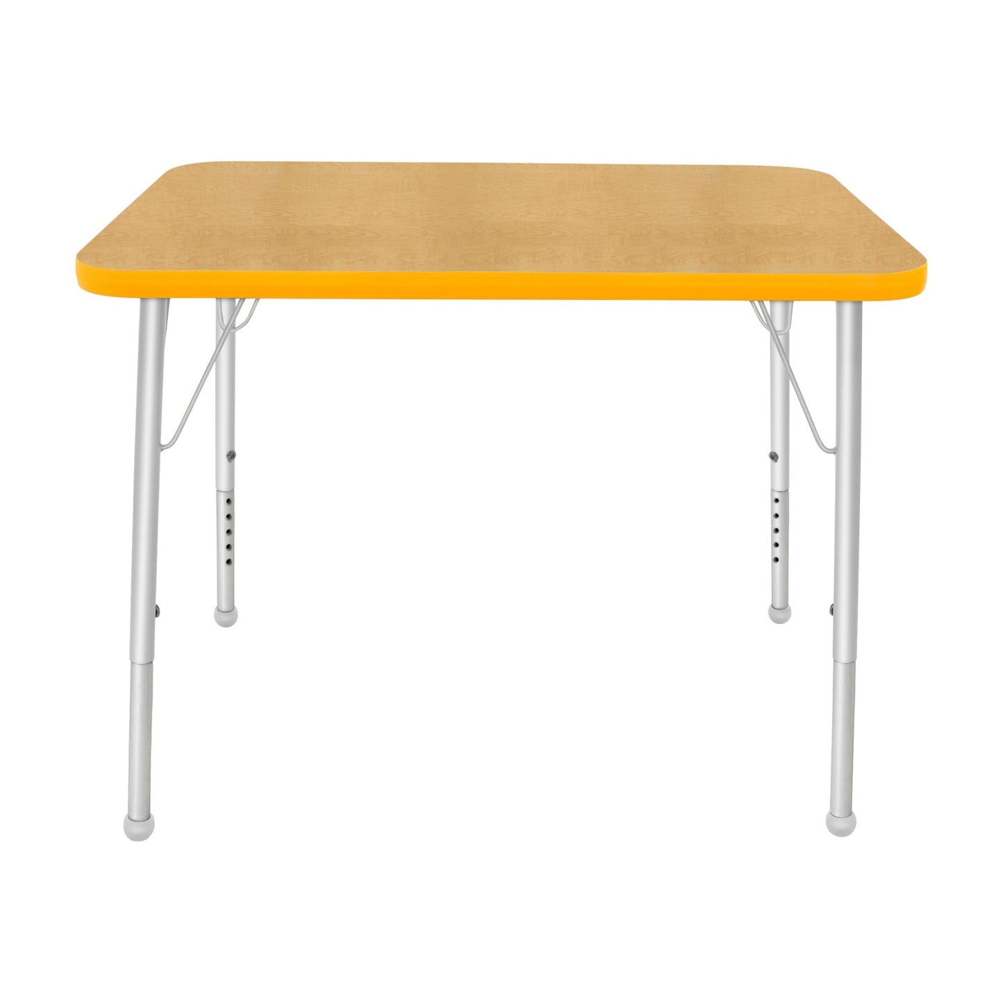 Mahar Creative Colors Small Rectangle Activity Table Preschool Height Adjustable Legs 48"W x 24"D x 17" - 25"H (MHR - 2448LO) - SchoolOutlet