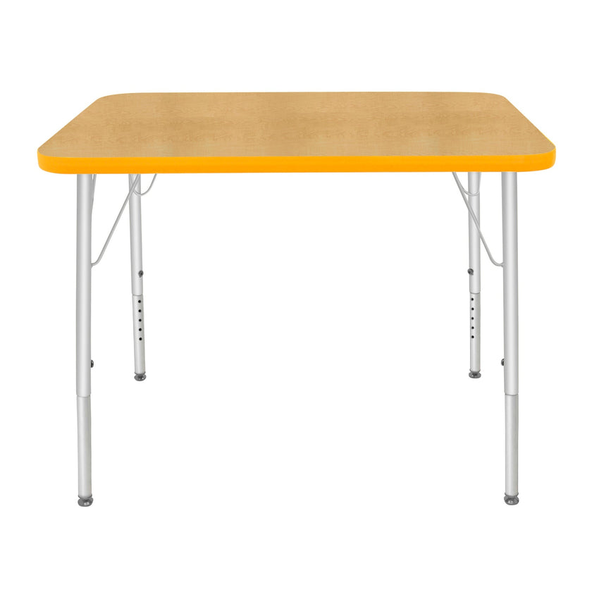 Mahar Creative Colors Small Rectangle Activity Table Preschool Height Adjustable Legs 48"W x 24"D x 17" - 25"H (MHR - 2448LO) - SchoolOutlet