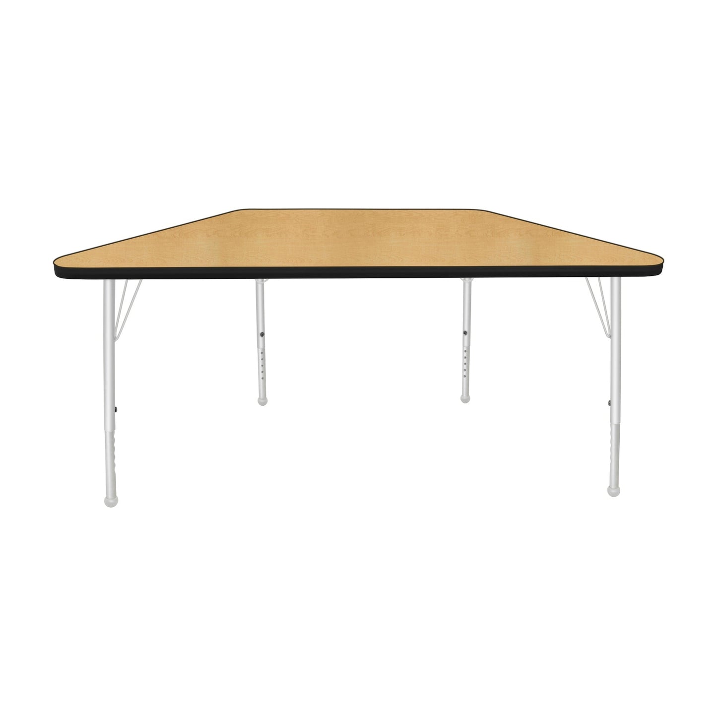 Mahar Creative Colors Small Trapezoid Activity Table Preschool Height Adjustable Legs 48"W x 24"D x 17" - 25"H (MHR-2448TLO)
