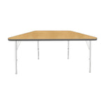 Mahar Creative Colors Small Trapezoid Activity Table Preschool Height Adjustable Legs 48