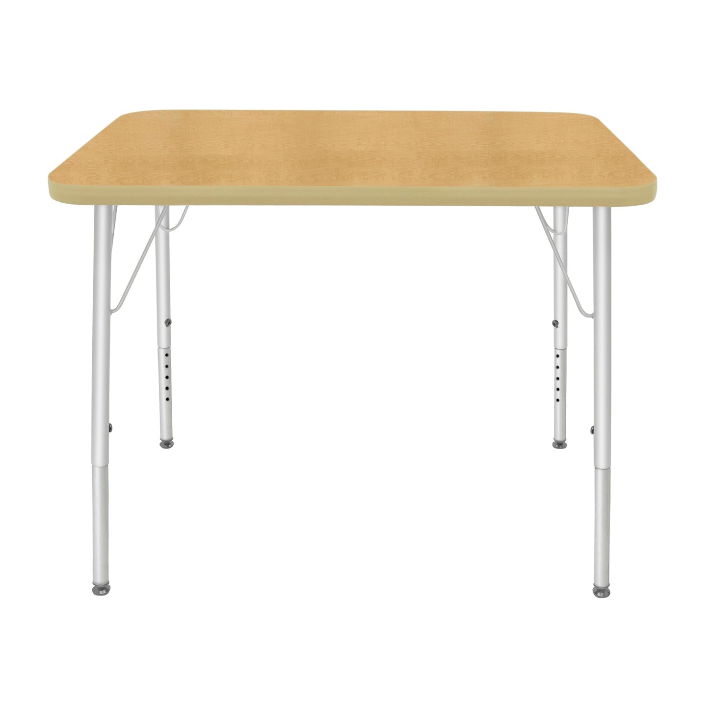 Mahar Creative Colors Small Rectangle Activity Table Preschool Height Adjustable Legs 48"W x 24"D x 17" - 25"H (MHR-2448LO)