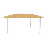 Mahar Creative Colors Small Trapezoid Activity Table Preschool Height Adjustable Legs 48