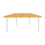 Mahar Creative Colors Small Trapezoid Activity Table Preschool Height Adjustable Legs 48