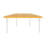 Mahar Creative Colors Small Trapezoid Activity Table Preschool Height Adjustable Legs 48