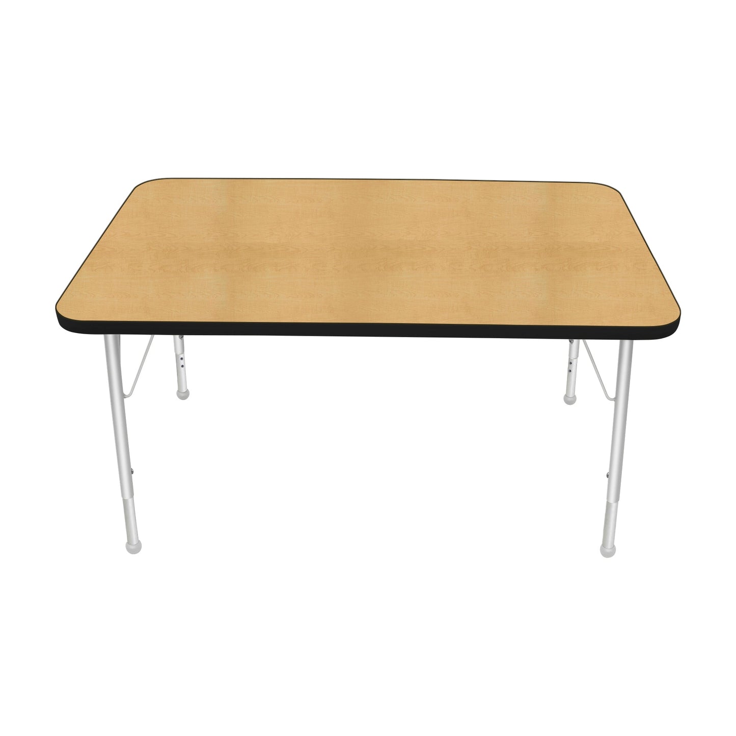 Mahar Creative Colors Small Rectangle Activity Table Preschool Height Adjustable Legs 48"W x 30"D x 17" - 25"H (MHR-3048LO)