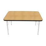 Mahar Creative Colors Small Rectangle Activity Table Preschool Height Adjustable Legs 48