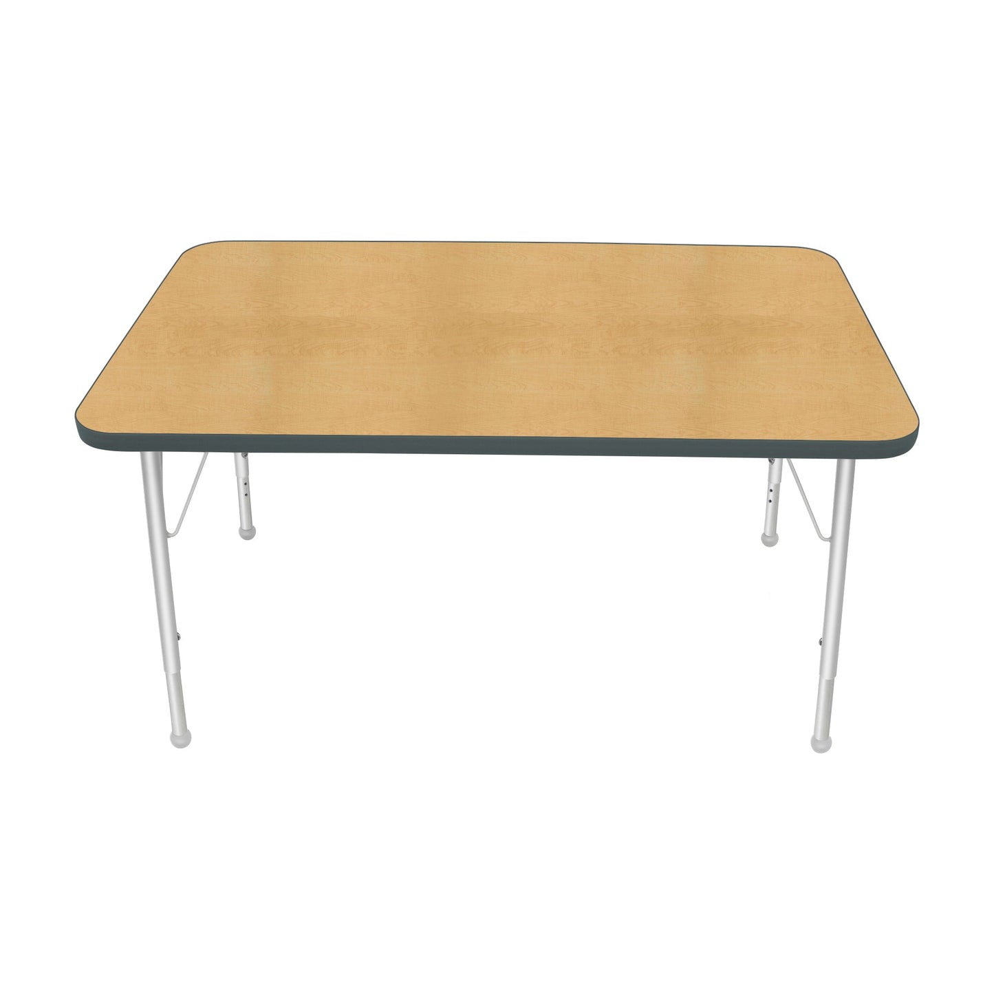 Mahar Creative Colors Small Rectangle Activity Table Preschool Height Adjustable Legs 48"W x 30"D x 17" - 25"H (MHR-3048LO)