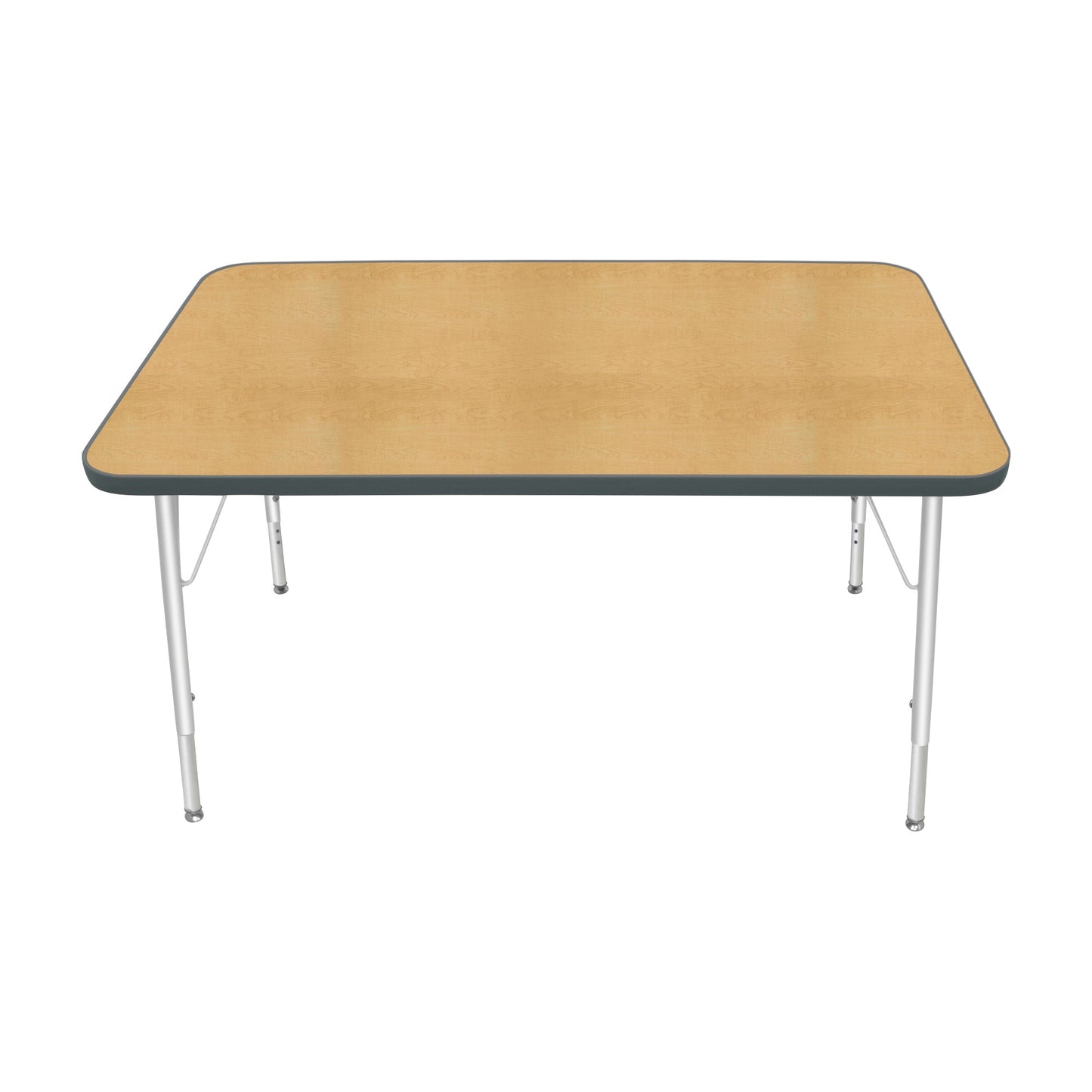 Mahar Creative Colors Small Rectangle Activity Table Preschool Height Adjustable Legs 48"W x 30"D x 17" - 25"H (MHR-3048LO)