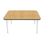 Mahar Creative Colors Small Rectangle Activity Table Preschool Height Adjustable Legs 48
