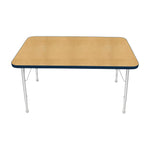 Mahar Creative Colors Small Rectangle Activity Table Preschool Height Adjustable Legs 48