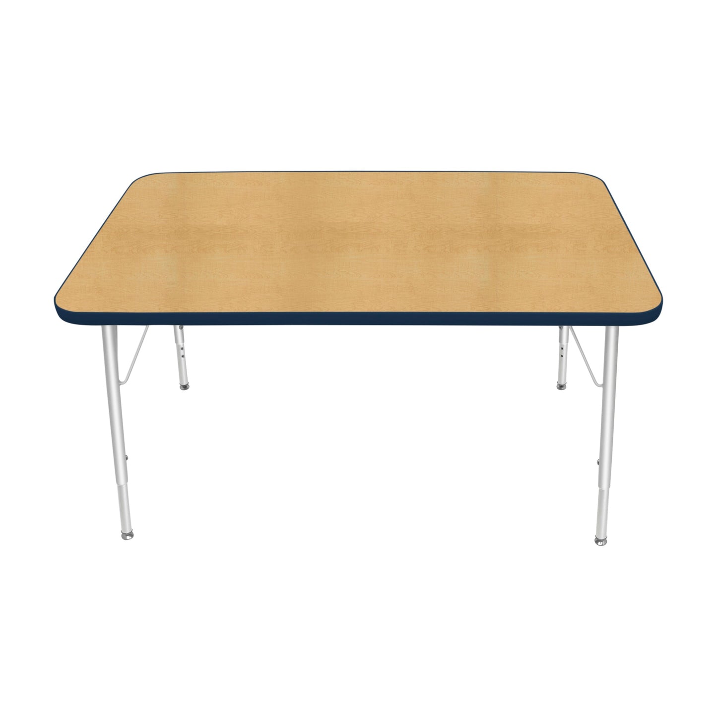Mahar Creative Colors Small Rectangle Activity Table Preschool Height Adjustable Legs 48"W x 30"D x 17" - 25"H (MHR-3048LO)