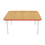 Mahar Creative Colors Small Rectangle Activity Table Preschool Height Adjustable Legs 48