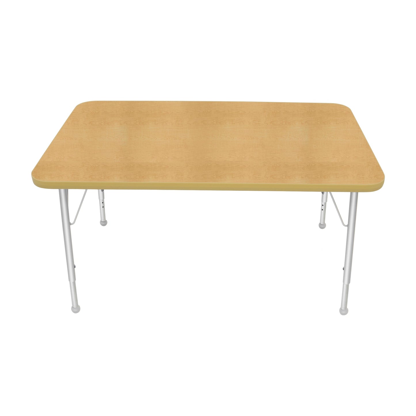 Mahar Creative Colors Small Rectangle Activity Table Preschool Height Adjustable Legs 48"W x 30"D x 17" - 25"H (MHR-3048LO)