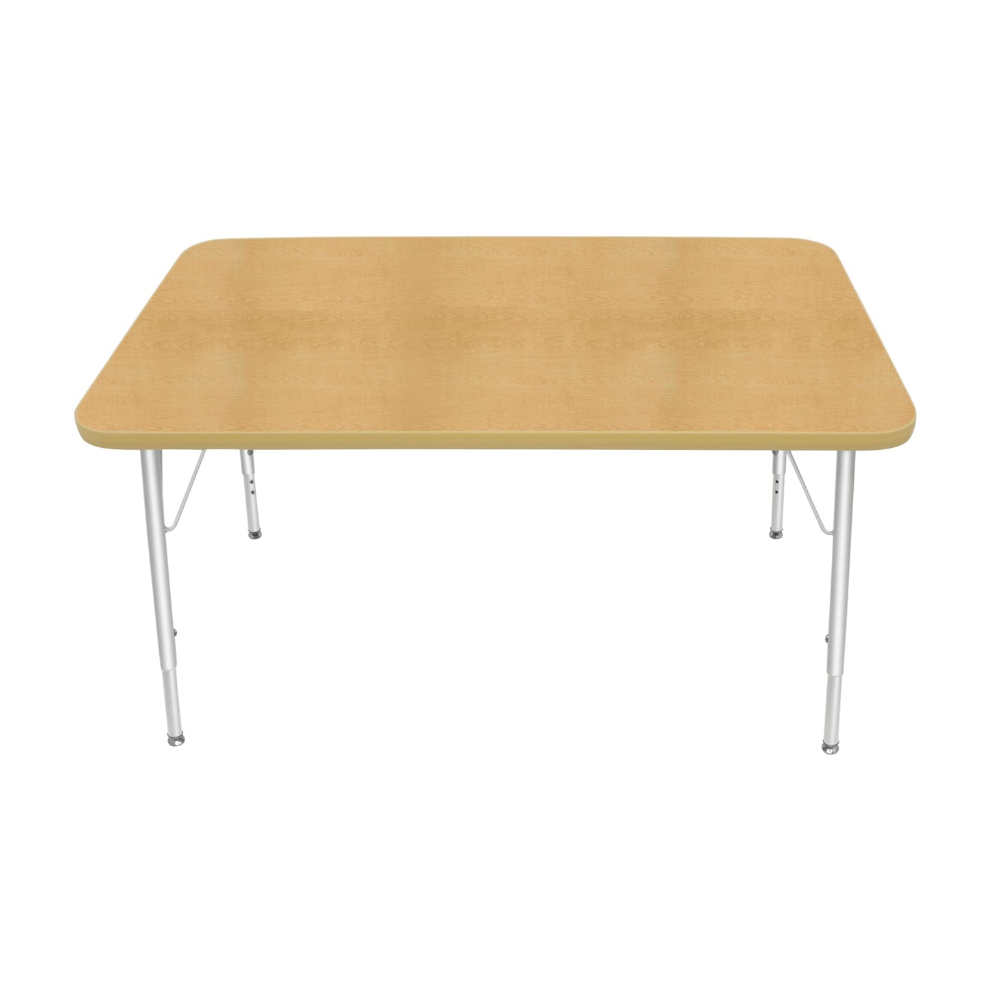 Mahar Creative Colors Small Rectangle Activity Table Preschool Height Adjustable Legs 48"W x 30"D x 17" - 25"H (MHR-3048LO)