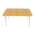 Mahar Creative Colors Small Rectangle Activity Table Preschool Height Adjustable Legs 48