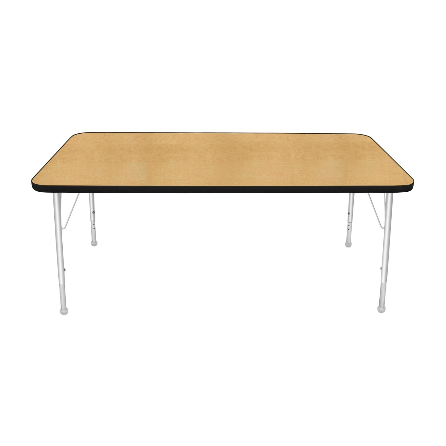 Mahar Creative Colors Large Rectangle Activity Table Preschool Height Adjustable Legs 60"W x 30"D x 17" - 25"H (MHR-3060LO)
