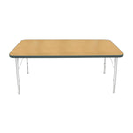 Mahar Creative Colors Large Rectangle Activity Table Preschool Height Adjustable Legs 60
