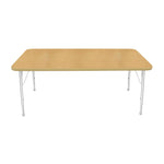 Mahar Creative Colors Large Rectangle Activity Table Preschool Height Adjustable Legs 60