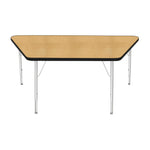 Mahar Creative Colors Large Trapezoid Activity Table Preschool Height Adjustable Legs 60