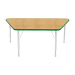 Mahar Creative Colors Large Trapezoid Activity Table Preschool Height Adjustable Legs 60