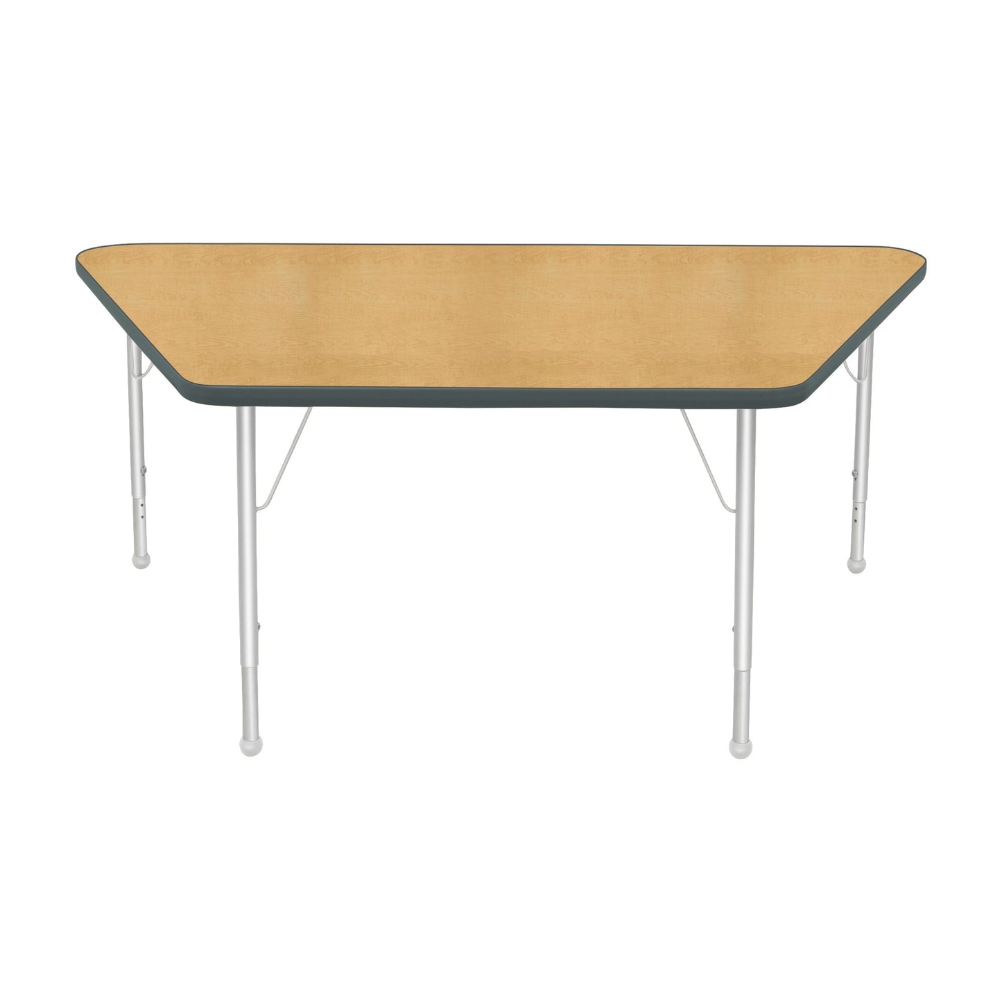 Mahar Creative Colors Large Trapezoid Activity Table Preschool Height Adjustable Legs 60"W x 30"D x 17" - 25"H (MHR-3060TLO)