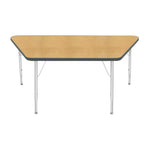 Mahar Creative Colors Large Trapezoid Activity Table Preschool Height Adjustable Legs 60