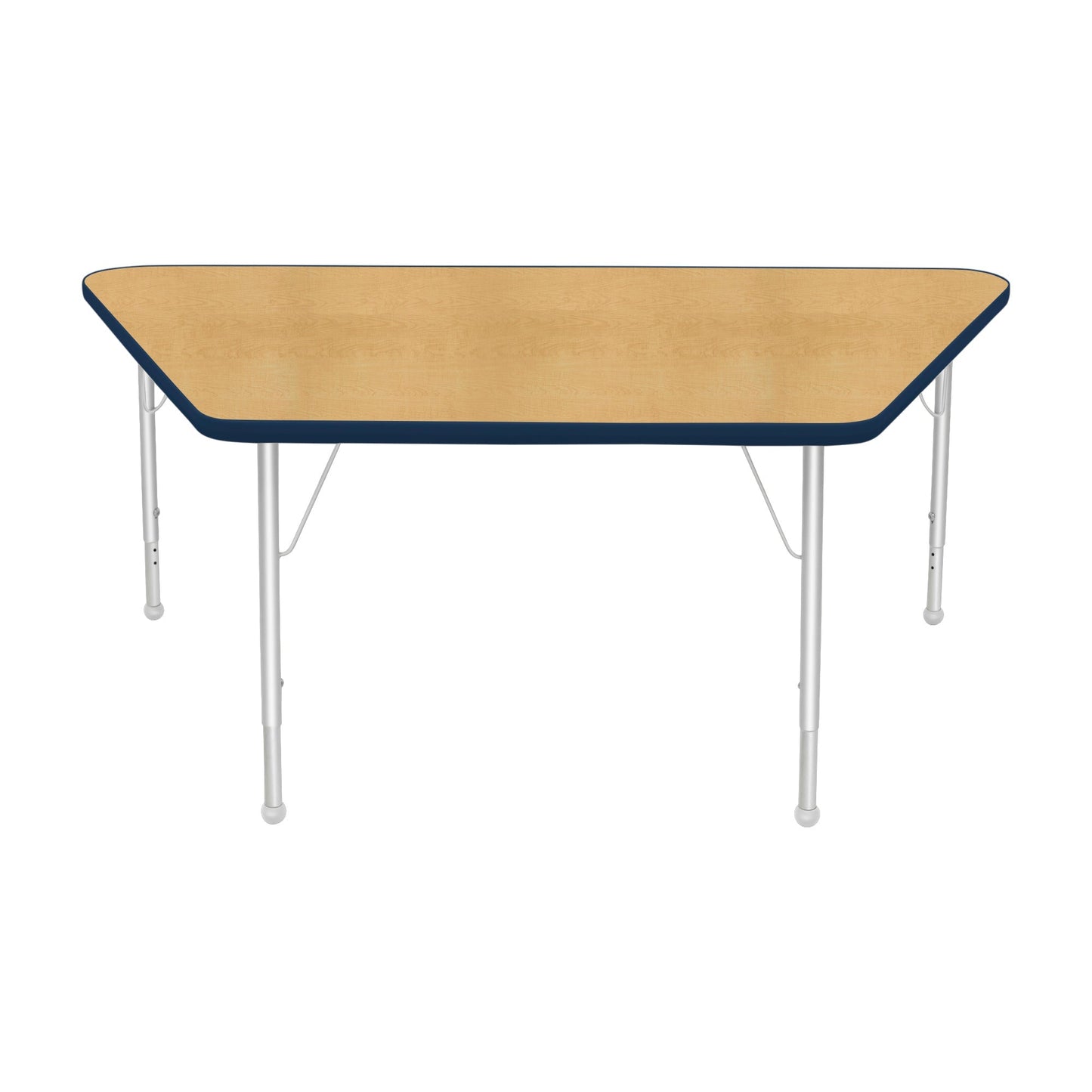 Mahar Creative Colors Large Trapezoid Activity Table Preschool Height Adjustable Legs 60"W x 30"D x 17" - 25"H (MHR-3060TLO)