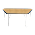 Mahar Creative Colors Large Trapezoid Activity Table Preschool Height Adjustable Legs 60