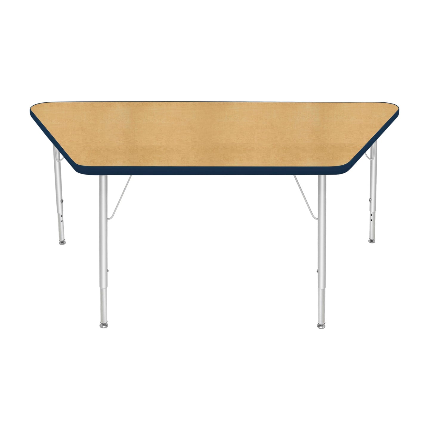 Mahar Creative Colors Large Trapezoid Activity Table Preschool Height Adjustable Legs 60"W x 30"D x 17" - 25"H (MHR-3060TLO)