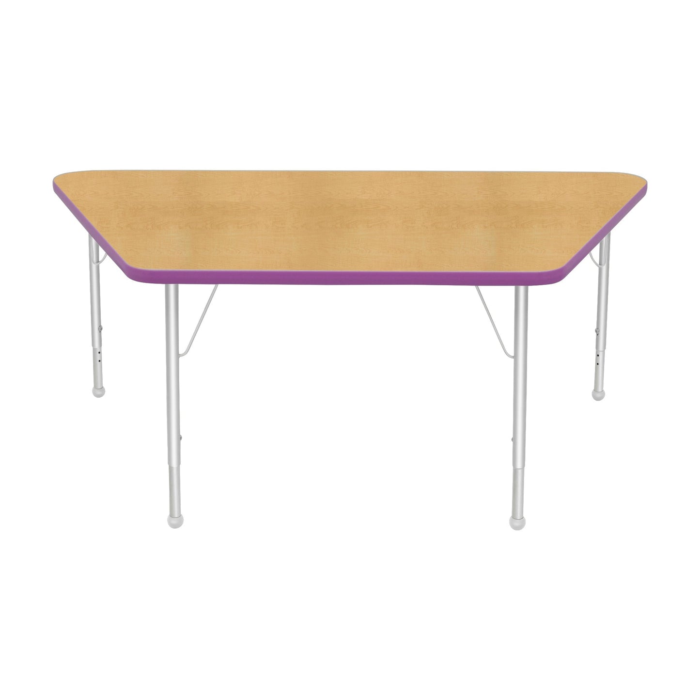 Mahar Creative Colors Large Trapezoid Activity Table Preschool Height Adjustable Legs 60"W x 30"D x 17" - 25"H (MHR-3060TLO)