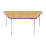 Mahar Creative Colors Large Trapezoid Activity Table Preschool Height Adjustable Legs 60