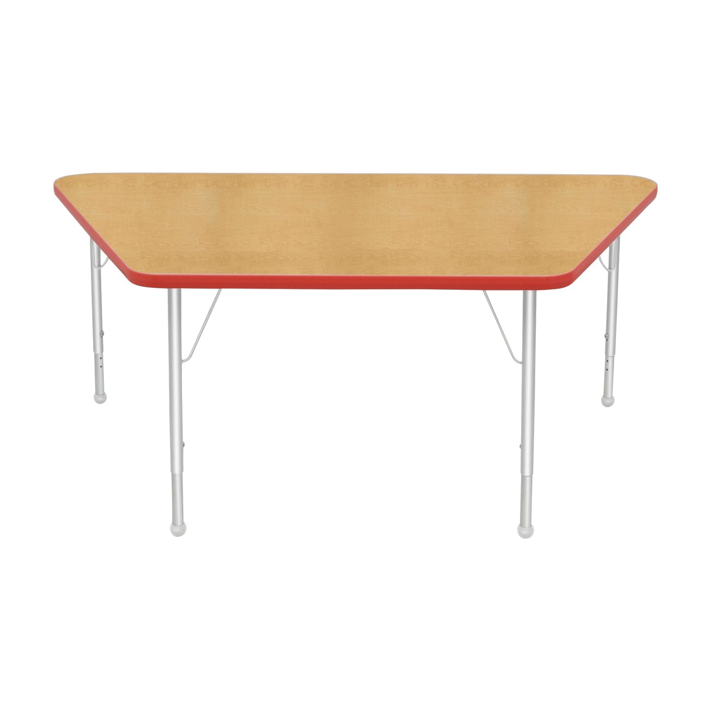 Mahar Creative Colors Large Trapezoid Activity Table Preschool Height Adjustable Legs 60"W x 30"D x 17" - 25"H (MHR-3060TLO)