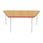 Mahar Creative Colors Large Trapezoid Activity Table Preschool Height Adjustable Legs 60