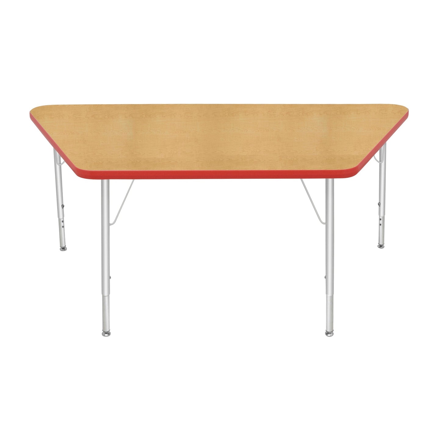 Mahar Creative Colors Large Trapezoid Activity Table Preschool Height Adjustable Legs 60"W x 30"D x 17" - 25"H (MHR-3060TLO)