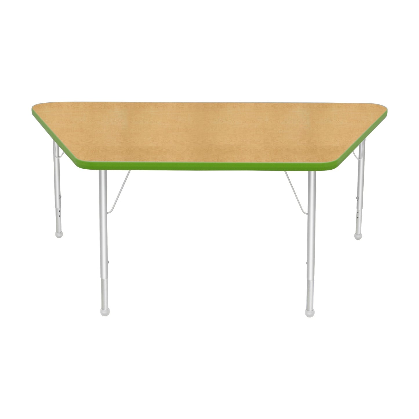 Mahar Creative Colors Large Trapezoid Activity Table Preschool Height Adjustable Legs 60"W x 30"D x 17" - 25"H (MHR-3060TLO)
