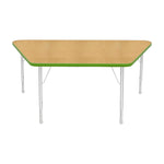 Mahar Creative Colors Large Trapezoid Activity Table Preschool Height Adjustable Legs 60