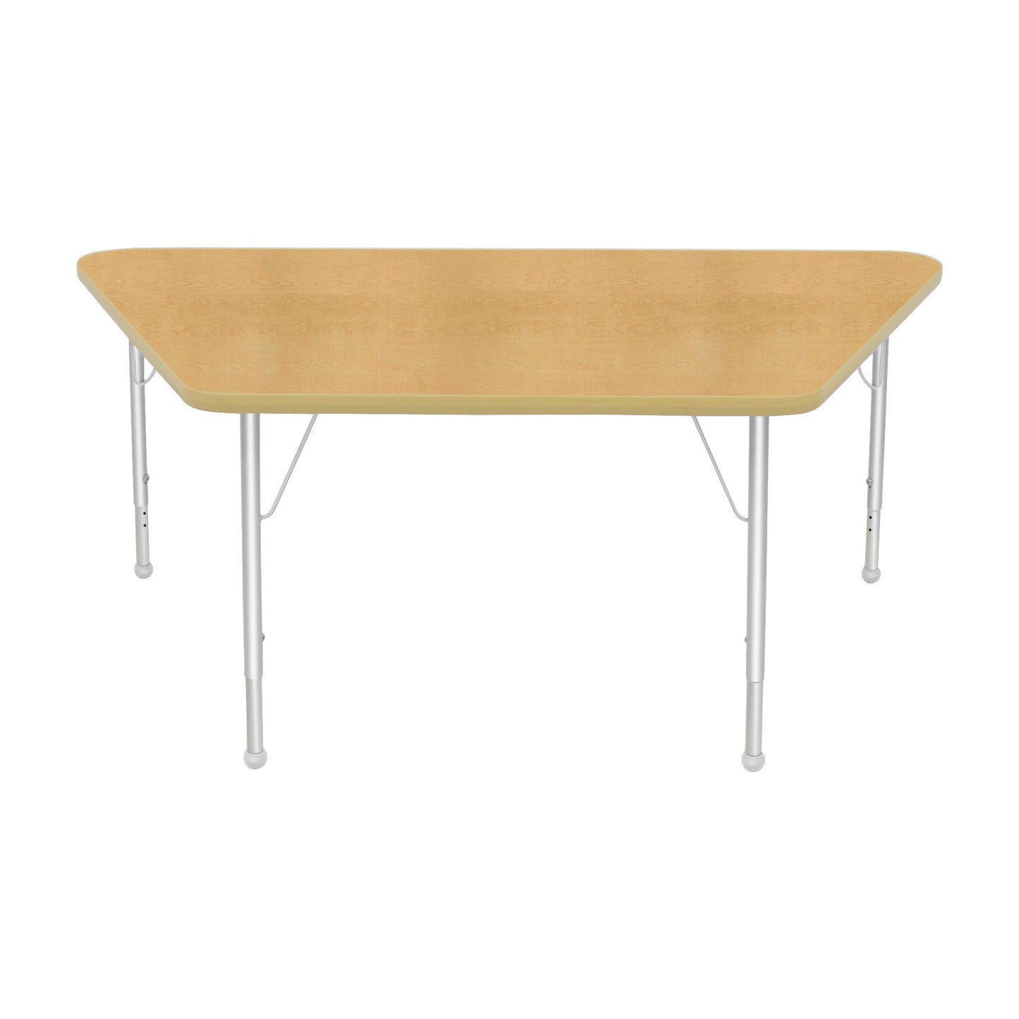 Mahar Creative Colors Large Trapezoid Activity Table Preschool Height Adjustable Legs 60"W x 30"D x 17" - 25"H (MHR-3060TLO)