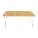 Mahar Creative Colors Large Rectangle Activity Table Preschool Height Adjustable Legs 60