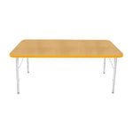 Mahar Creative Colors Large Rectangle Activity Table Preschool Height Adjustable Legs 60