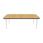 Mahar Creative Colors Small Rectangle Activity Table Preschool Height Adjustable Legs 72