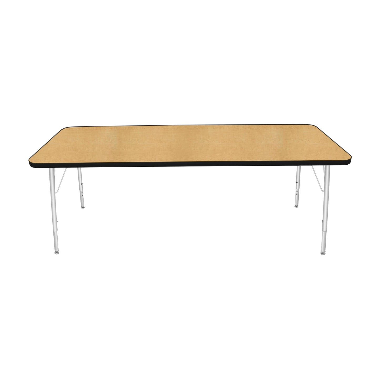 Mahar Creative Colors Small Rectangle Activity Table Preschool Height Adjustable Legs 72"W x 30"D x 17" - 25"H (MHR-3072LO)