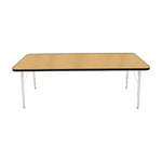 Mahar Creative Colors Small Rectangle Activity Table Preschool Height Adjustable Legs 72