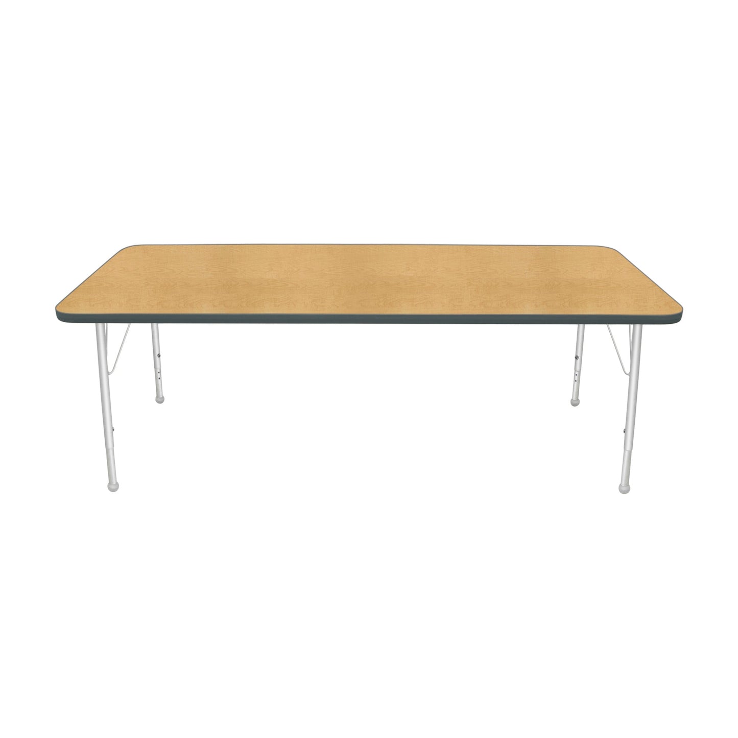 Mahar Creative Colors Small Rectangle Activity Table Preschool Height Adjustable Legs 72"W x 30"D x 17" - 25"H (MHR-3072LO)