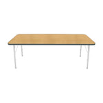 Mahar Creative Colors Small Rectangle Activity Table Preschool Height Adjustable Legs 72