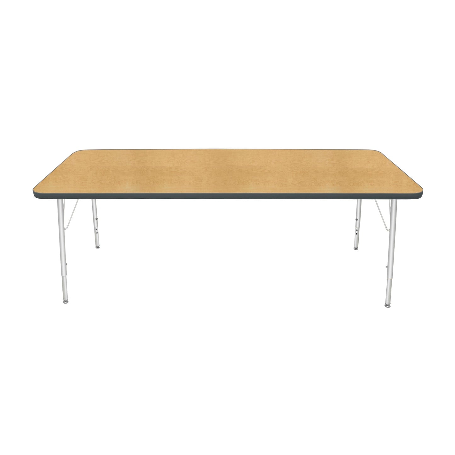 Mahar Creative Colors Small Rectangle Activity Table Preschool Height Adjustable Legs 72"W x 30"D x 17" - 25"H (MHR-3072LO)