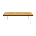 Mahar Creative Colors Small Rectangle Activity Table Preschool Height Adjustable Legs 72