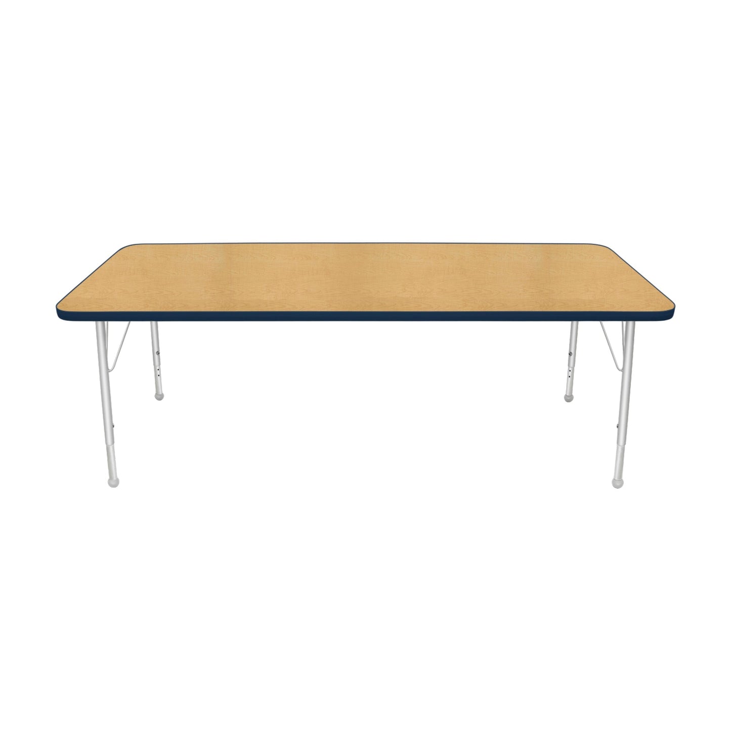 Mahar Creative Colors Small Rectangle Activity Table Preschool Height Adjustable Legs 72"W x 30"D x 17" - 25"H (MHR-3072LO)